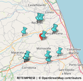 Mappa Via Giovagnetti, 62010 Montelupone MC, Italia (7.61571)