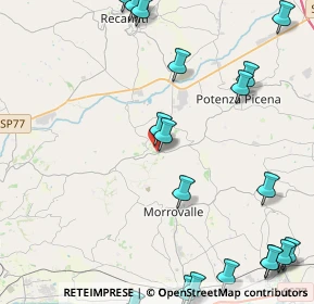 Mappa Via Giovagnetti, 62010 Montelupone MC, Italia (6.3555)