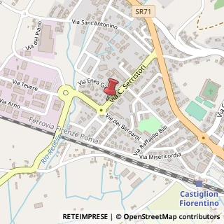 Mappa Via C. Serristori, 35, 52043 Castiglion Fiorentino, Arezzo (Toscana)