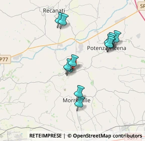 Mappa Contrada Fonte Bagno, 62010 Morrovalle MC, Italia (3.535)