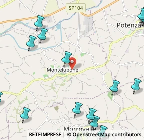 Mappa Contrada Fonte Bagno, 62010 Morrovalle MC, Italia (3.724)