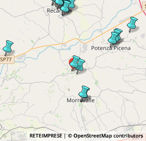 Mappa Via Tommaso Giachini, 62010 Montelupone MC, Italia (5.654)