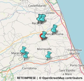 Mappa Via Tommaso Giachini, 62010 Montelupone MC, Italia (5.83273)