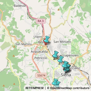 Mappa Strada Statale 222 Chiantigiana, 53035 Monteriggioni SI, Italia (2.81417)