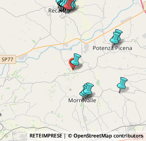 Mappa Piazza del Comune, 62010 Montelupone MC, Italia (5.6055)