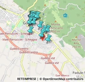 Mappa Via P. da Palestrina, 06024 Gubbio PG, Italia (0.8395)