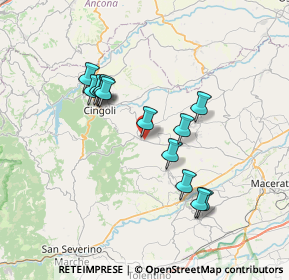 Mappa Via Sandro Botticelli, 62011 Cingoli MC, Italia (6.49692)