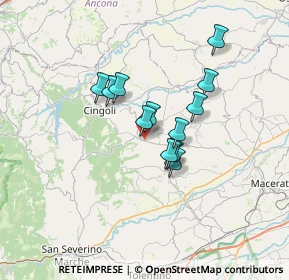 Mappa Via Sandro Botticelli, 62011 Cingoli MC, Italia (5.0675)