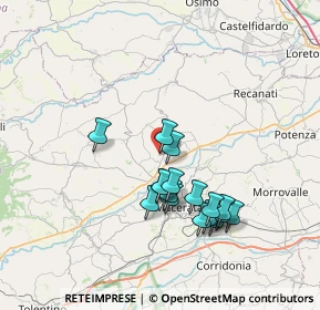 Mappa Via dell'Artigianato, 62010 Montecassiano MC, Italia (6.69353)