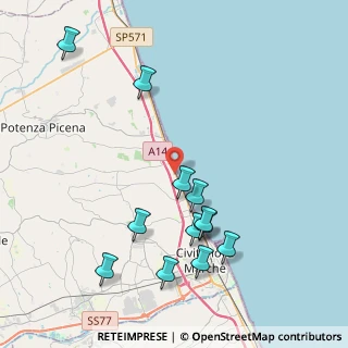 Mappa Via 62012, 62012 Civitanova Marche MC, Italia (4.57167)