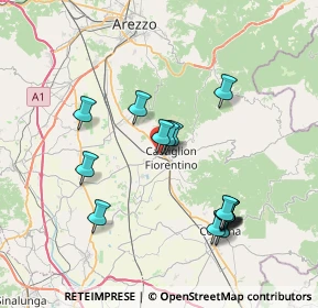 Mappa Via Gaci Enea, 52043 Castiglion fiorentino AR, Italia (7.64625)