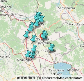 Mappa Via Gaci Enea, 52043 Castiglion fiorentino AR, Italia (11.3125)