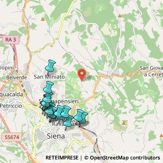 Mappa Strada delle Tolfe, 53100 Siena SI, Italia (2.596)