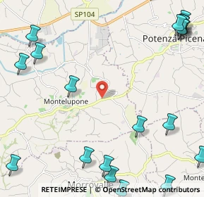 Mappa Contrada S. Martino, 62010 Montelupone MC, Italia (3.5685)