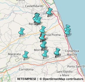 Mappa Contrada S. Martino, 62010 Montelupone MC, Italia (6.607)