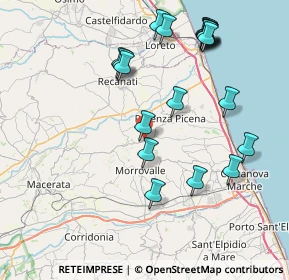 Mappa Contrada S. Martino, 62010 Montelupone MC, Italia (9.003)