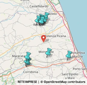 Mappa Via Regina Margherita, 62010 Montelupone MC, Italia (7.82538)