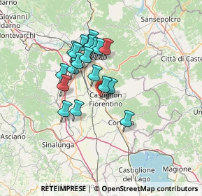 Mappa Via Tevere, 52043 Castiglion Fiorentino AR, Italia (11.4295)