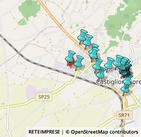 Mappa Via Tevere, 52043 Castiglion Fiorentino AR, Italia (1.1)