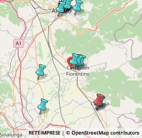 Mappa Via Tevere, 52043 Castiglion Fiorentino AR, Italia (10.495)