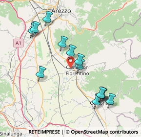 Mappa Via Tevere, 52043 Castiglion Fiorentino AR, Italia (8.24571)