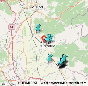 Mappa Via Tevere, 52043 Castiglion Fiorentino AR, Italia (8.88438)