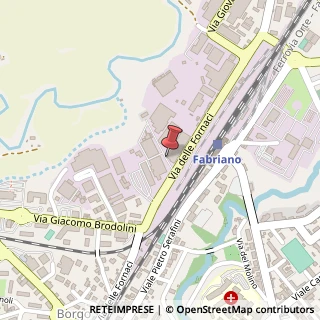 Mappa Via delle Fornaci, 80, 60044 Fabriano, Ancona (Marche)