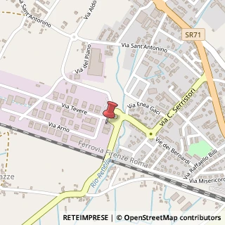 Mappa Via Tevere, 7, 52043 Castiglion Fiorentino, Arezzo (Toscana)