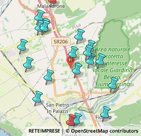 Mappa SS 1 Via Aurelia, 57023 Cecina LI, Italia (2.252)