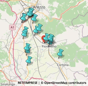 Mappa Via Maestri Del Lavoro D`Italia, 52043 Castiglion Fiorentino AR, Italia (7.3535)