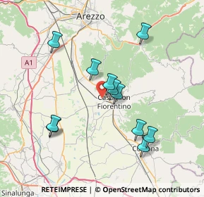 Mappa Via Maestri Del Lavoro D`Italia, 52043 Castiglion Fiorentino AR, Italia (7.24182)