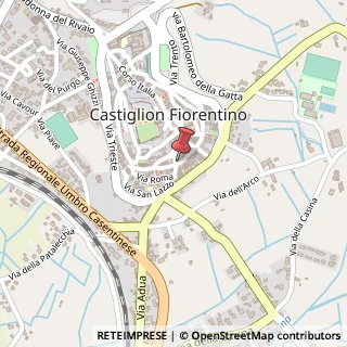 Mappa Via San Giuliano, 45, 52043 Castiglion Fiorentino, Arezzo (Toscana)