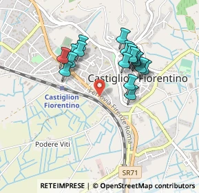 Mappa Via Isonzo, 52043 Castiglion Fiorentino AR, Italia (0.408)