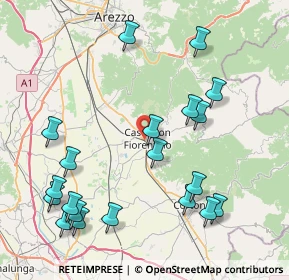 Mappa Via Isonzo, 52043 Castiglion Fiorentino AR, Italia (9.871)