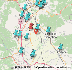 Mappa Località Poggio Ciliegio, 52100 Arezzo AR, Italia (9.3725)