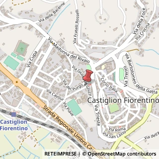 Mappa Via della Spiaggina, 1, 52043 Castiglion Fiorentino, Arezzo (Toscana)