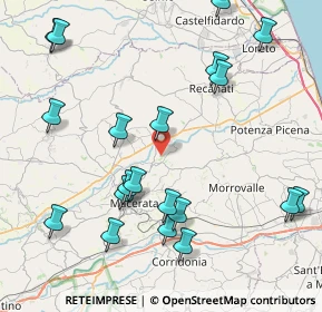 Mappa Contrada Acquesalate, 62100 Macerata MC, Italia (10.0205)