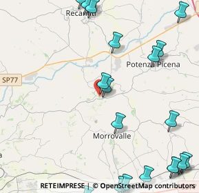 Mappa Via Gabriele Galantara, 62010 Montelupone MC, Italia (6.42)