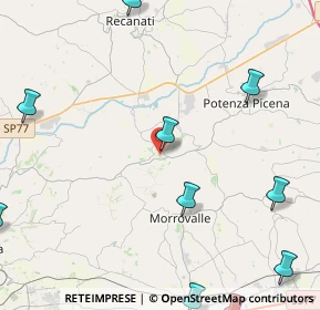 Mappa Via Gabriele Galantara, 62010 Montelupone MC, Italia (6.78182)