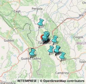 Mappa Via Fernanda Romagnoli, 60044 Fabriano AN, Italia (7.375)