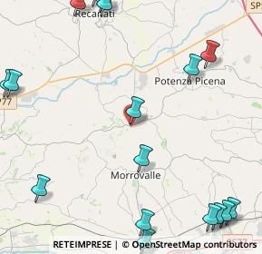 Mappa Via A. De Gasperi, 62010 Montelupone MC, Italia (6.66824)