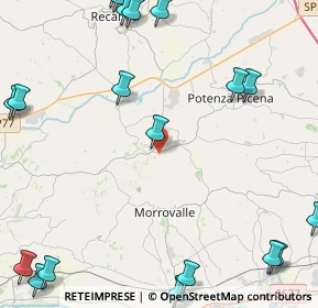 Mappa Via A. De Gasperi, 62010 Montelupone MC, Italia (7.0455)