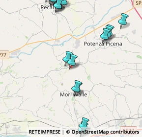 Mappa Via A. De Gasperi, 62010 Montelupone MC, Italia (5.8025)