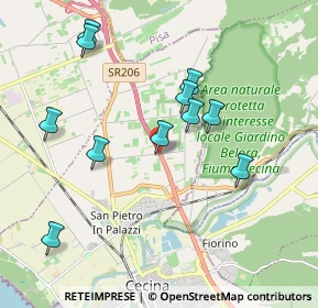 Mappa Via Metauro, 57023 Cecina LI, Italia (1.97545)