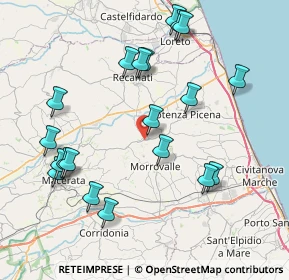 Mappa Via Santa Caterina, 62010 Montelupone MC, Italia (8.979)