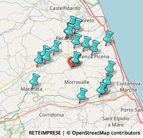 Mappa Via Santa Caterina, 62010 Montelupone MC, Italia (6.6975)