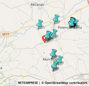 Mappa Via Santa Caterina, 62010 Montelupone MC, Italia (4.0295)