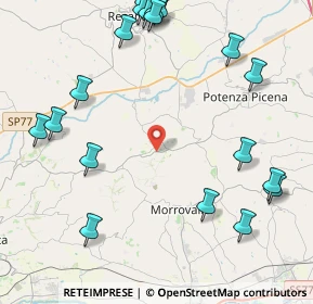 Mappa Via Santa Caterina, 62010 Montelupone MC, Italia (5.803)