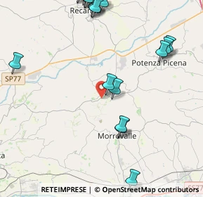 Mappa Via Santa Caterina, 62010 Montelupone MC, Italia (5.8685)