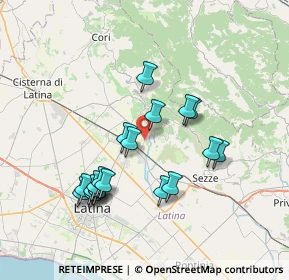 Mappa SP Monticchio, 04013 Sermoneta LT, Italia (7.46947)